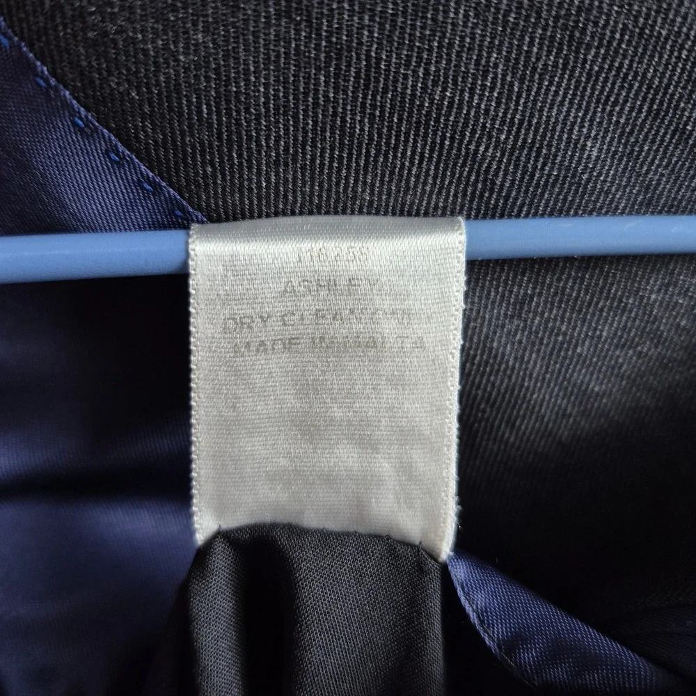 Charles Tyrwhitt Mens Charcoal Gray 3 Button Wool Blazer Sport Coat Jacket 42R